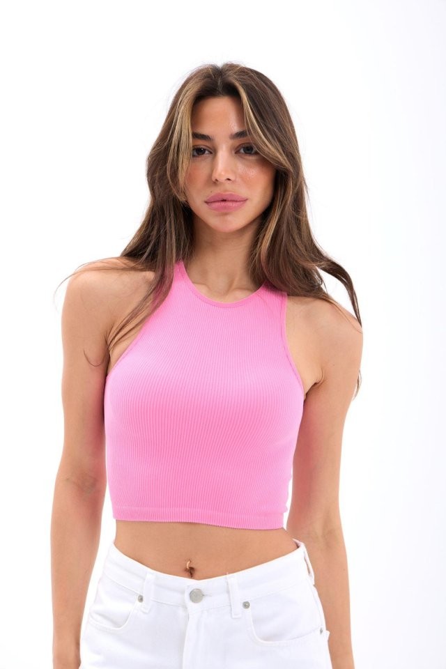 2501 SPORCU YARIM T-SHİRT-PEMBE