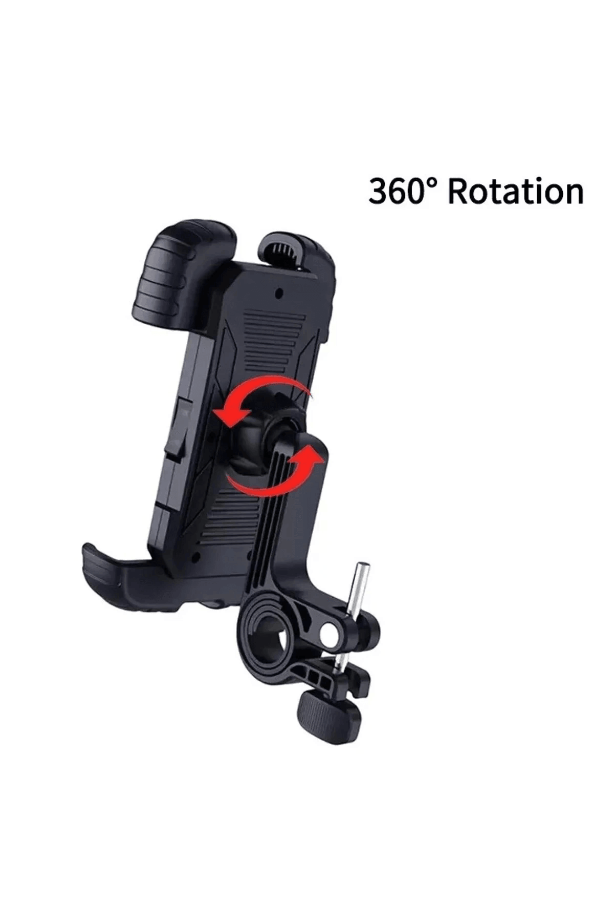360° Derece Ayarlanabilen Gidon Bağlantılı Bisiklet Motosiklet İçin Abs 4-7.8″ İnç Telefon Tutucu