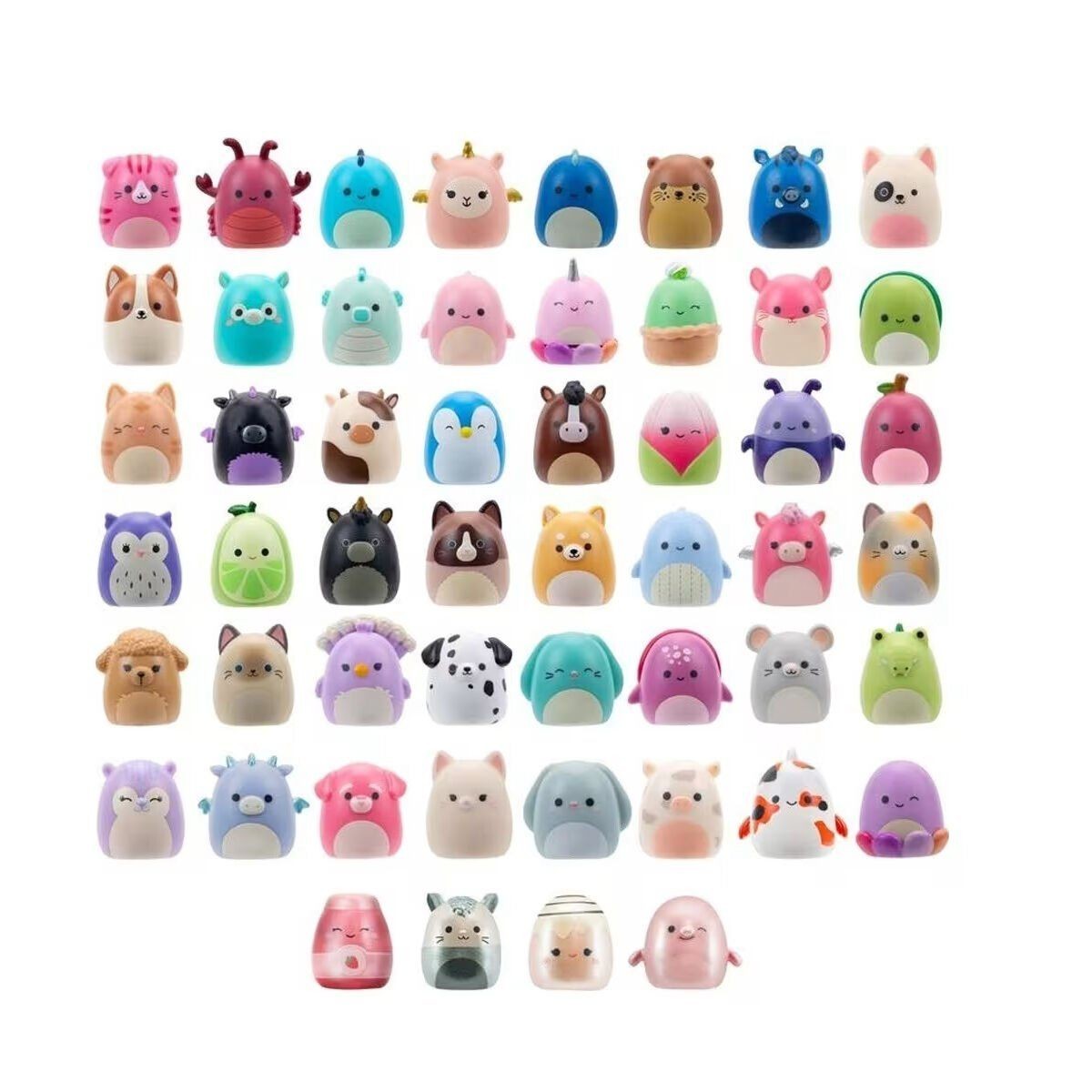 Al0001-1 Squish-a-longs 2 Figür + Yüzük Sürpriz Paket 24lü Display  Seri 1