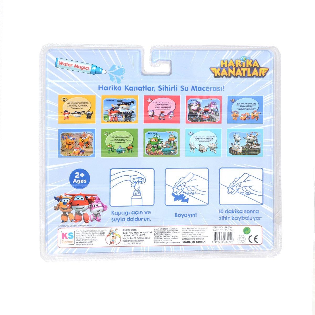 Bk006 Gepettoys,harika Kanatlar Sihirli Boyama Kitabı