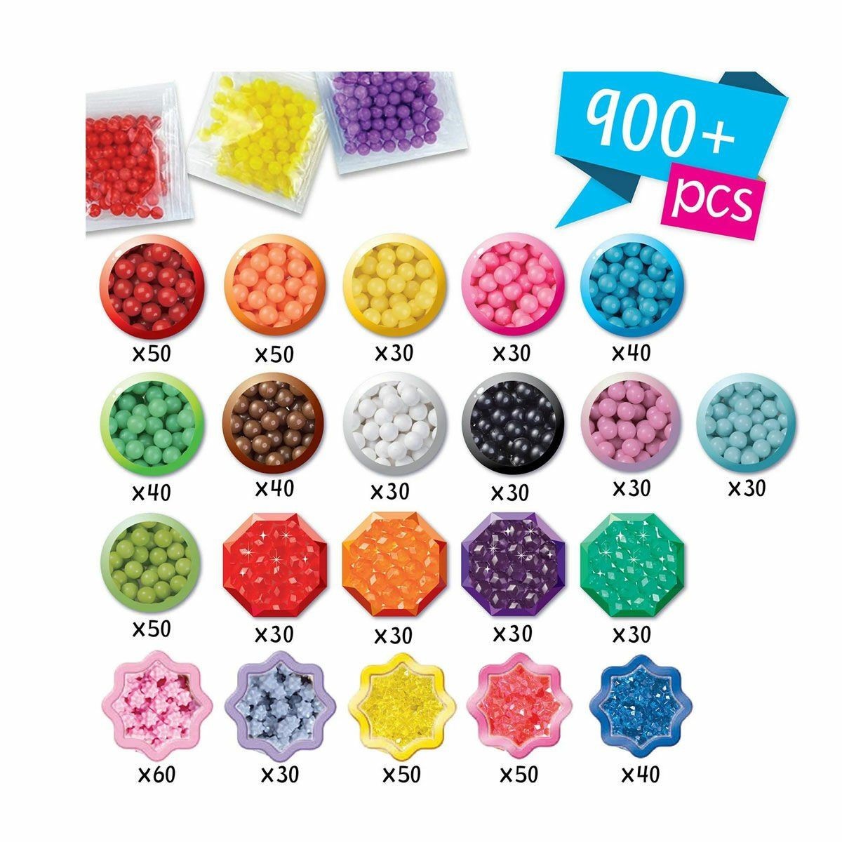 31912 Aquabeads Çantalı Başlangıç Seti 900 Parça +4 Yaş