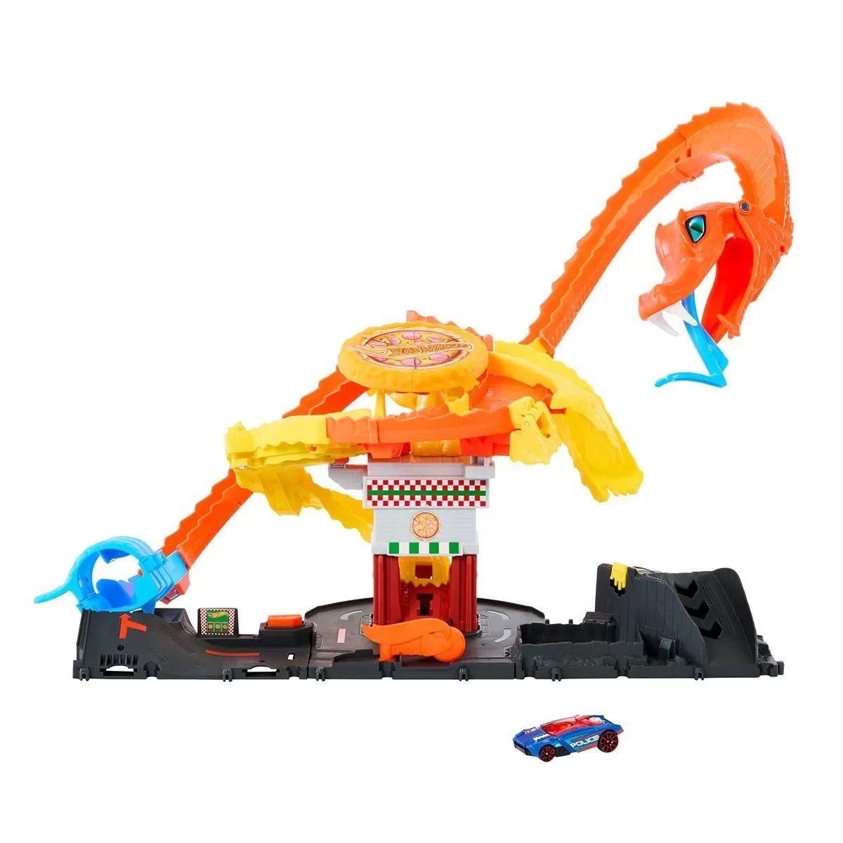 Htn81 Hot Wheels Pizza Dükkanında Kobra Macerası Oyun Seti