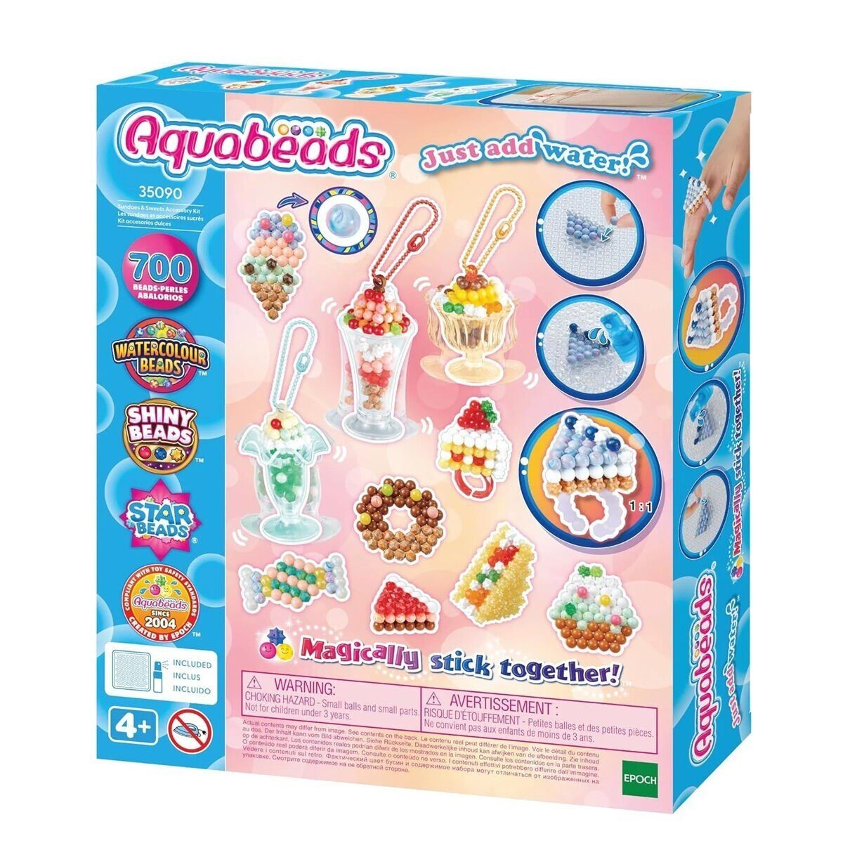 35090 Aquabeads Dondurma Ve Tatlı Aksesuar Kiti - 700 Parça +4 Yaş