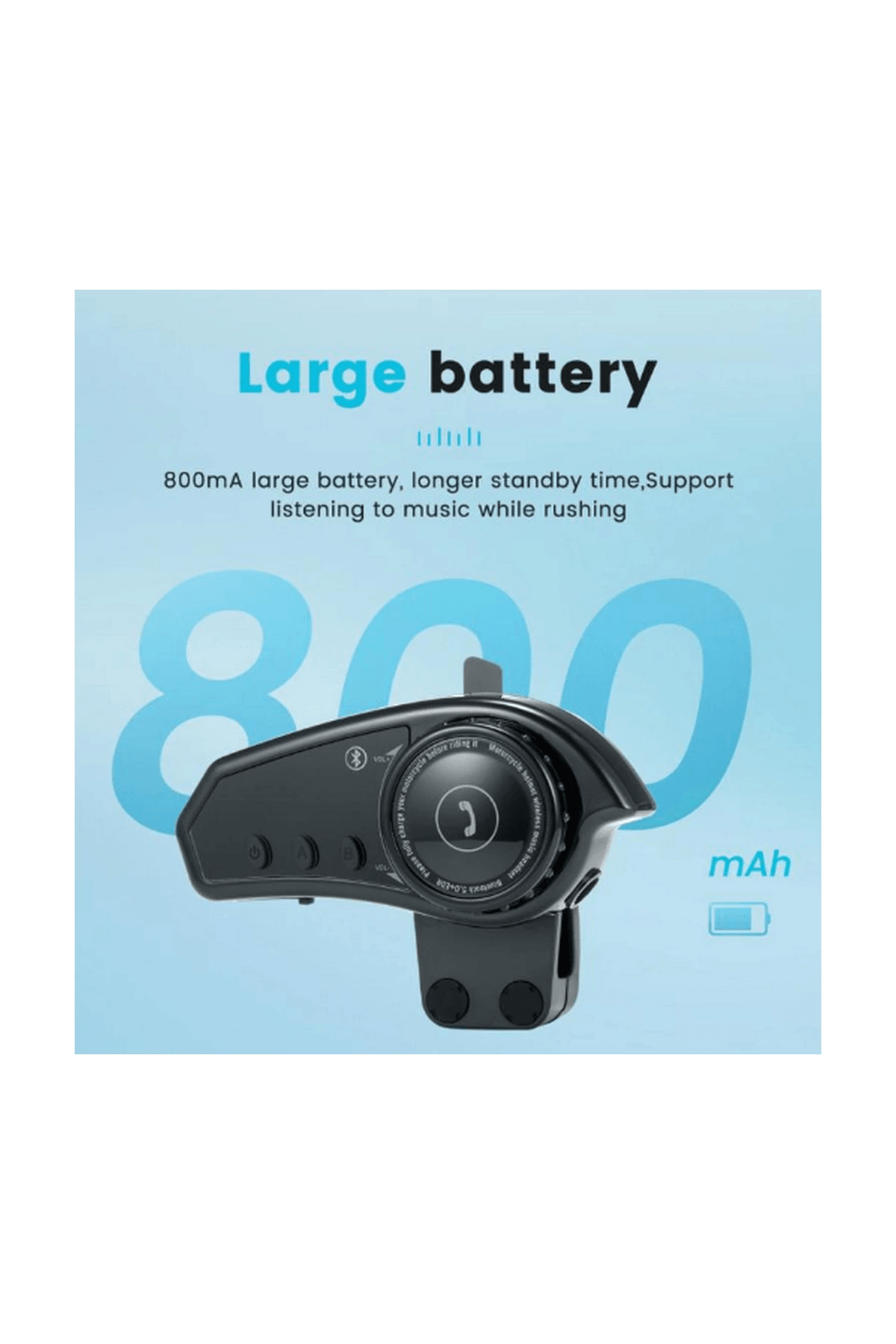 Bt35 Kask Kulaklık Bluetooth 5.0 Motosiklet Interkom Su Geçirmez Kablosuz Kulaklık