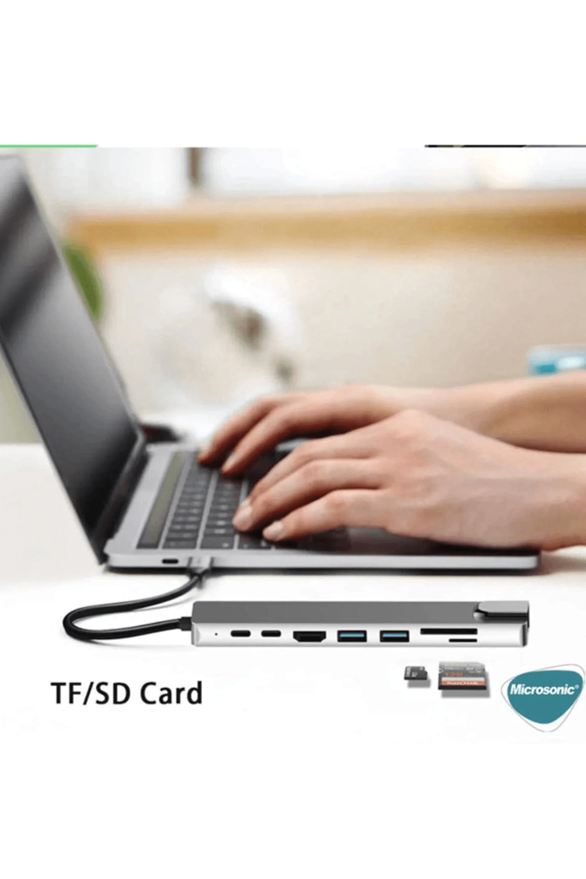 Type-c To Hdtv Multifunction Adapter 8 Port Kablo