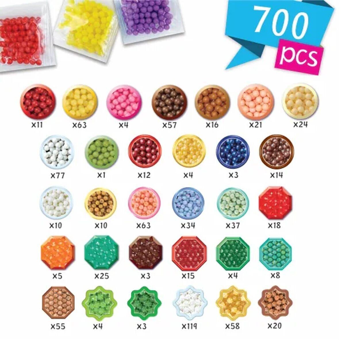 35090 Aquabeads Dondurma Ve Tatlı Aksesuar Kiti - 700 Parça +4 Yaş