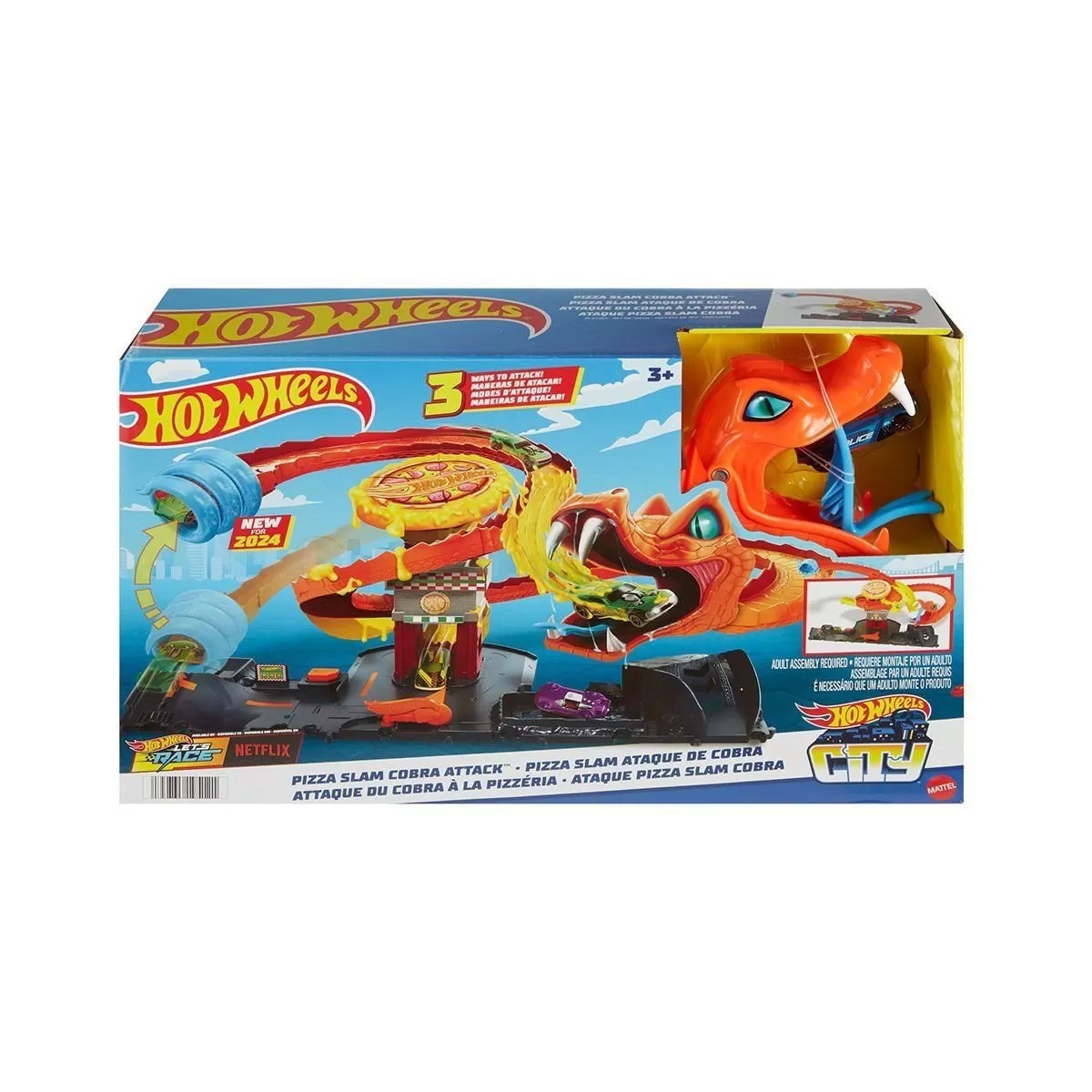Htn81 Hot Wheels Pizza Dükkanında Kobra Macerası Oyun Seti