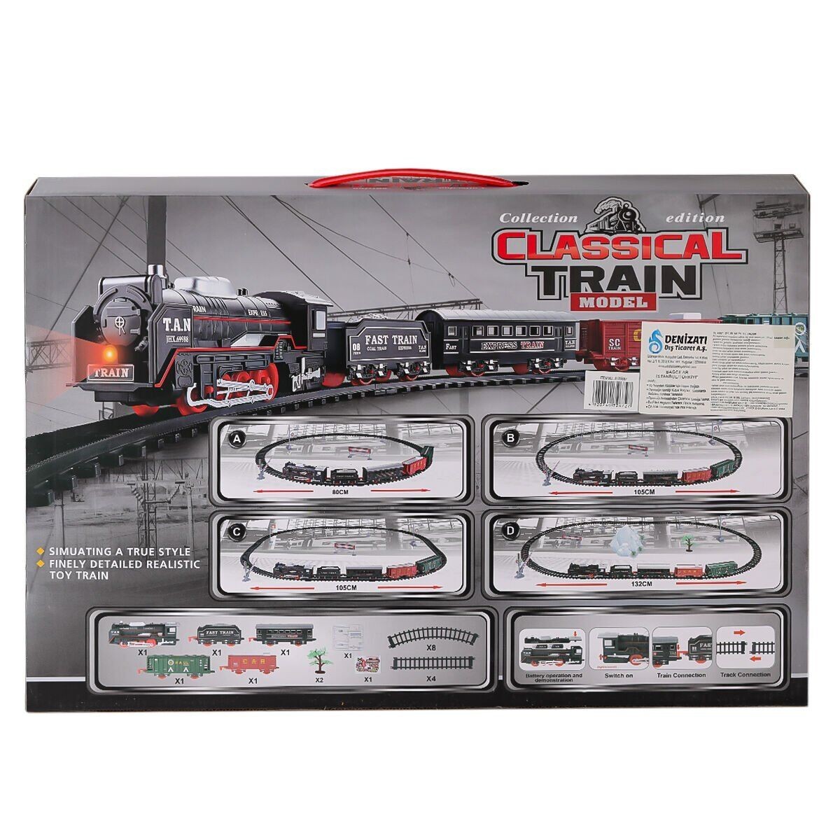 Jhx6687 Sesli Işıklı Tren 26 Parça