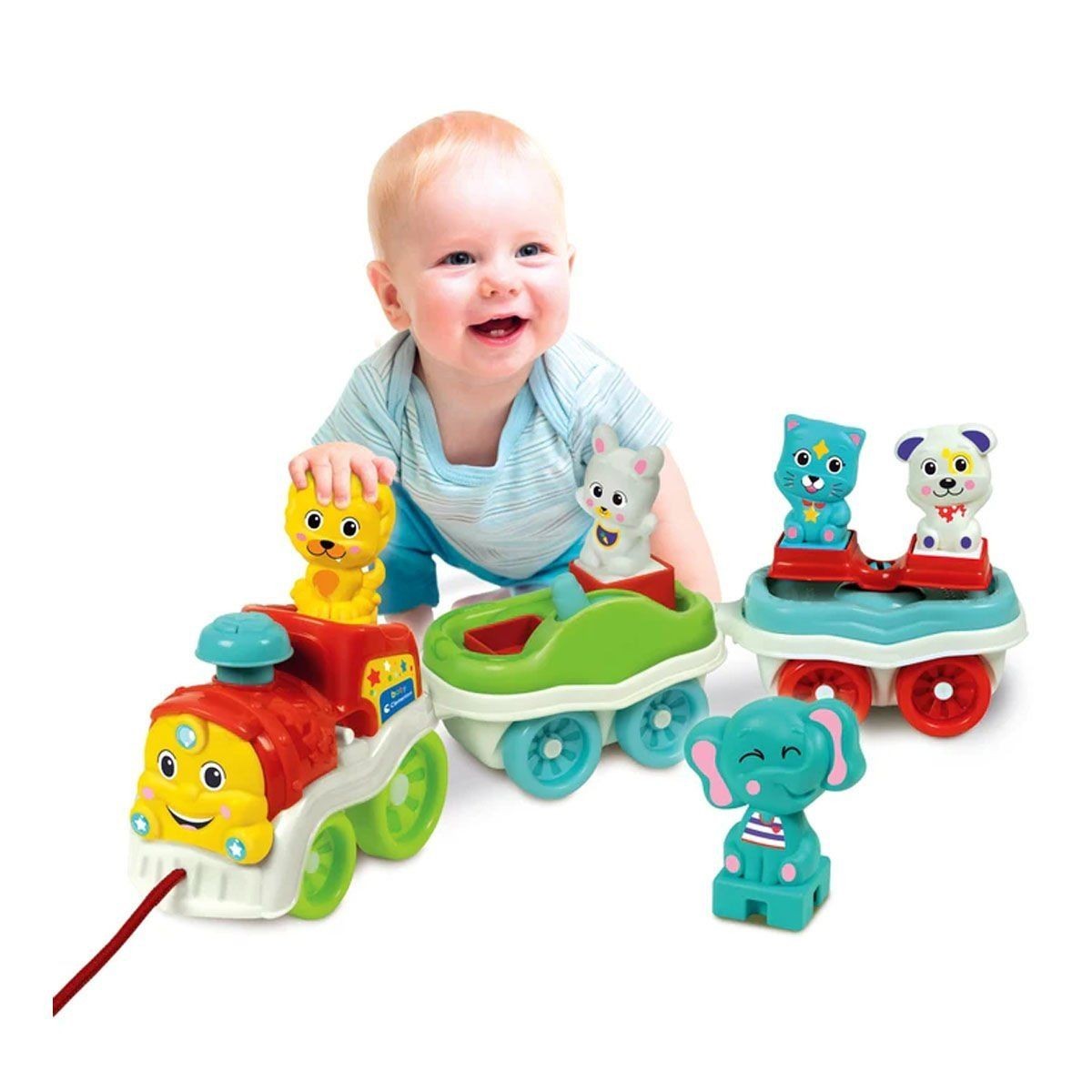 17848 Baby Clementoni - Bebek Hayvanlar Treni +9 Ay