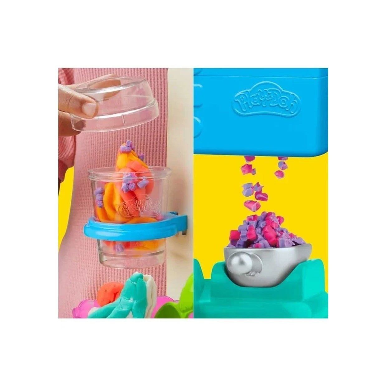 G0028 Play-doh Gökkuşağı Dondurma Makinesi Oyun Seti+3 Yaş