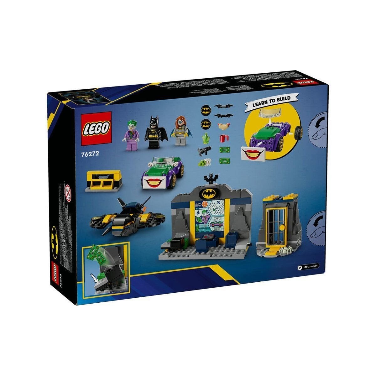 76272 Lego Marvel Batman Batgirl Ve Joker İle Batcave 184 Parça +4 Yaş