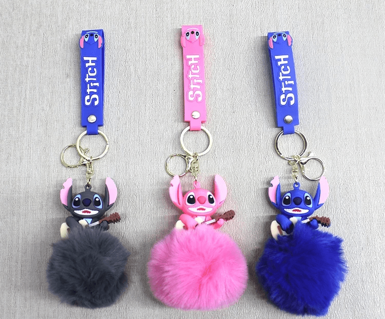 Ponponlu Stitch Anahtarlık Alk4245