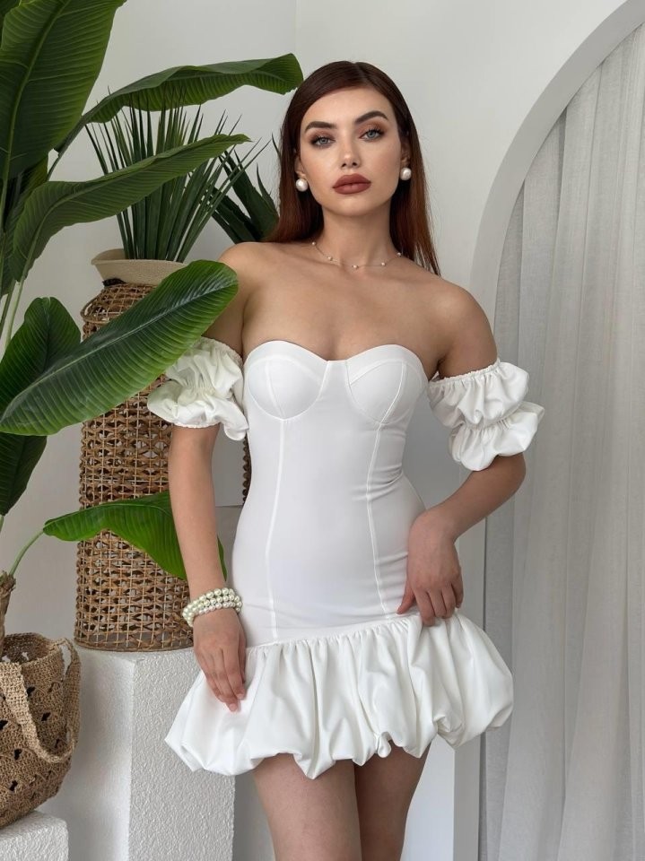 Peyda Straplez Elbise