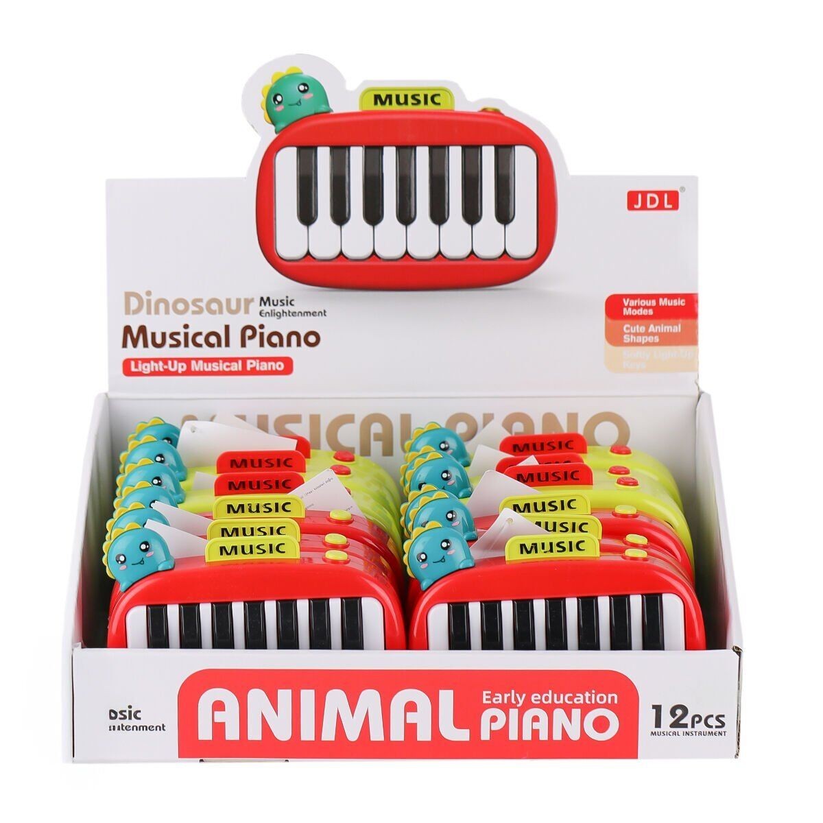 8898-1b Dinazor Işıklı Müzikal Baby Piano