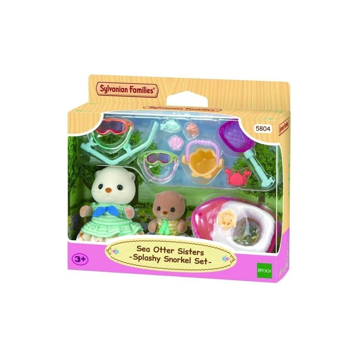 5804 Sylvanian Families Su Samuru Kız Kardeşler Ve Şnorkel Seti +3 Yaş