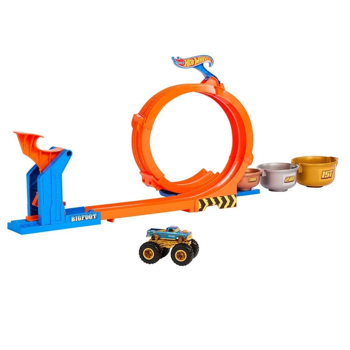 Jbx64 Hot Wheels Monster Trucks Döngü Ve Takla Bigfoot Oyun Parkuru