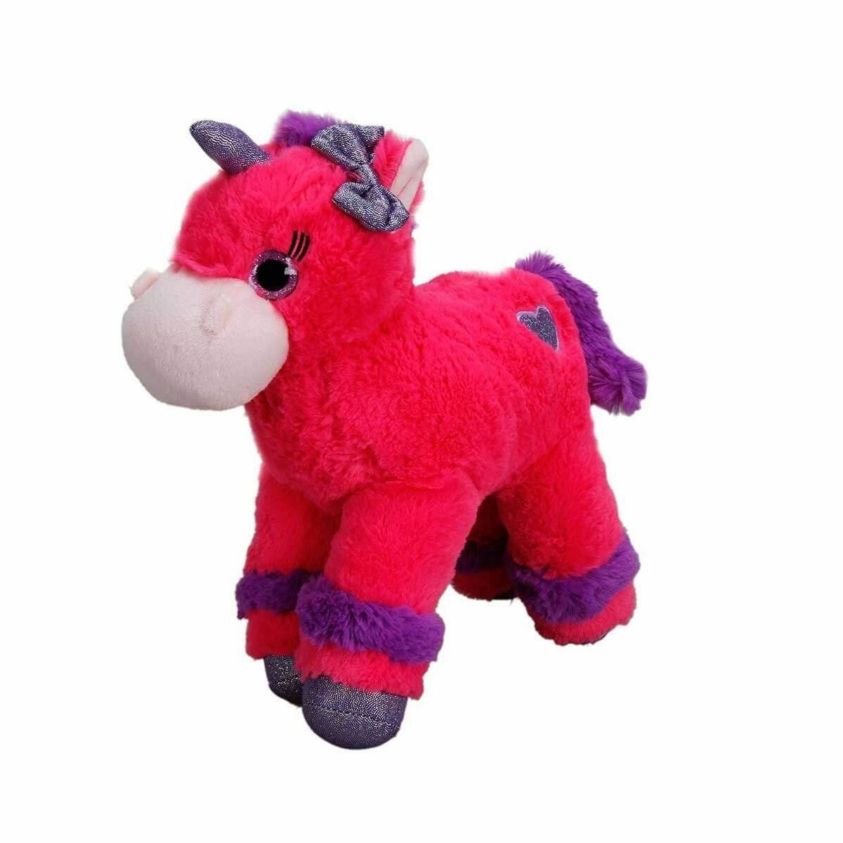 1511 Unicorn Renkli Peluş At 28 Cm
