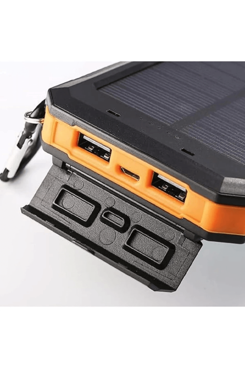 Solar Powerbank 1xusb 10.000mah Lcd Ekran Dahili Usb Mikro Type-c Powerbank