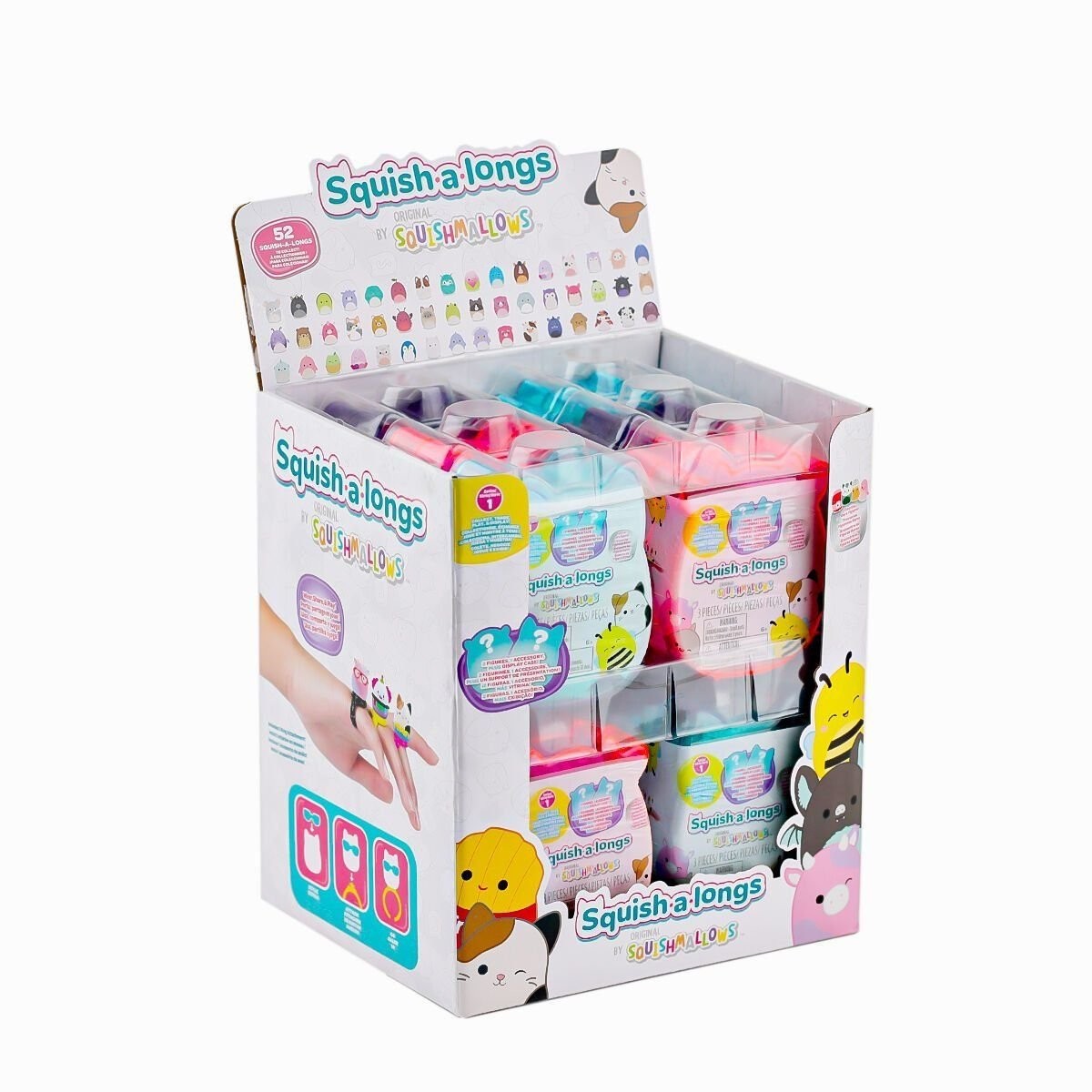 Al0048 Squish A Longs 2 Figür + Yüzük Sürpriz Paket Seri 1