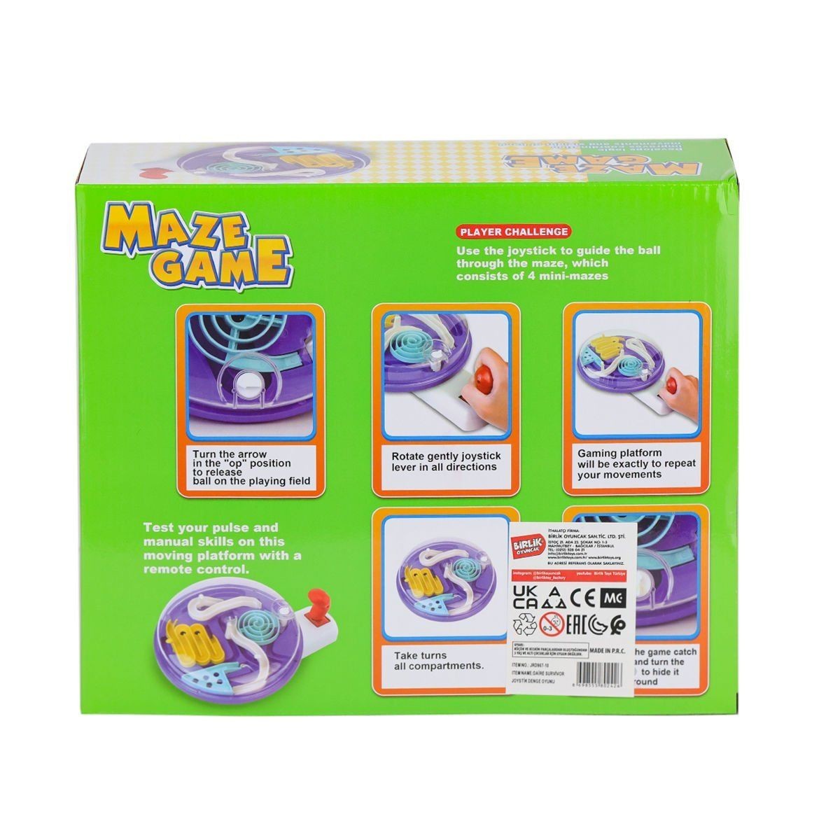 Jrd967-10 Daire Survivor Joyistik Denge Oyunu -birliktoys