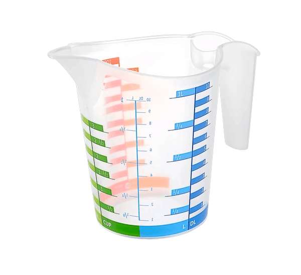 Ölçü Kabı Dereceli Renkli 1000 Ml + 500 Ml Set