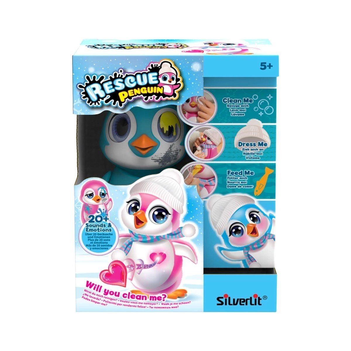 Sıl 88652 Silverlit Rescue Interactive Penguen Mavi