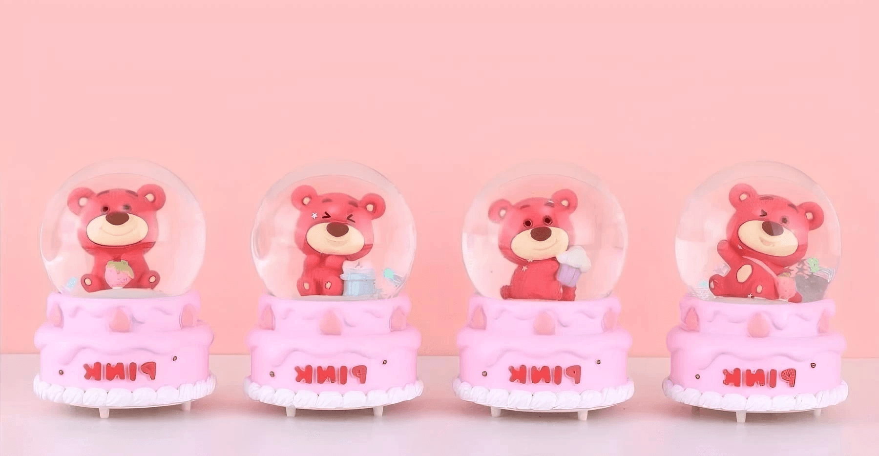 Ayıcıklı Işıklı Kar Küresi 7 Cm Alk3102