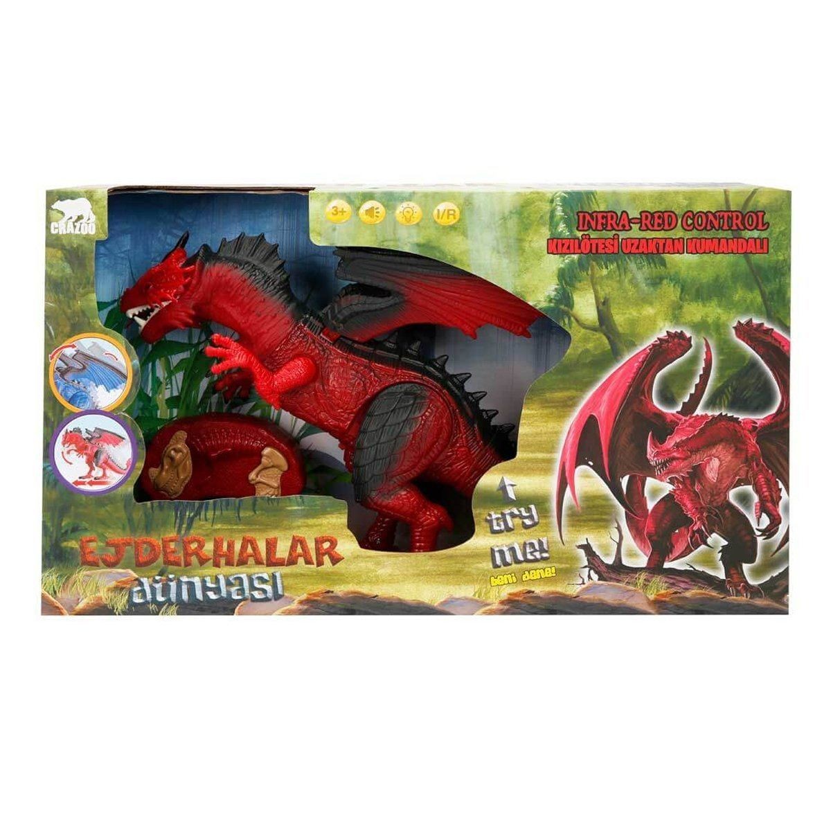 36139 Uzaktan Kumandalı Sesli Ve Işıklı Dragon