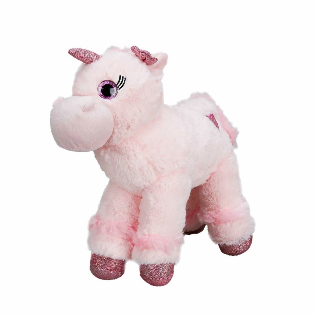 1511 Unicorn Renkli Peluş At 28 Cm
