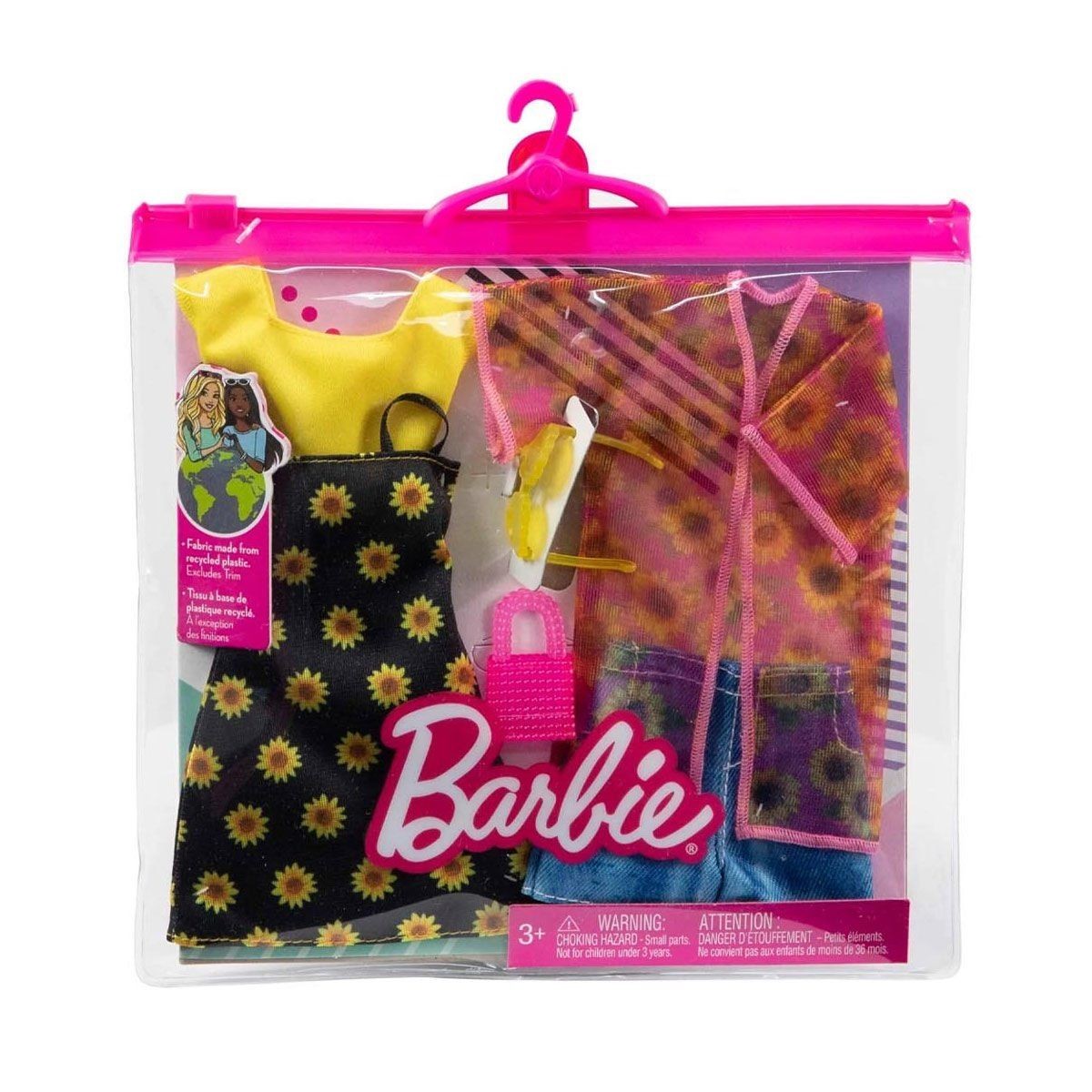 Gwf04 Barbie'nin Kıyafet Koleksiyonu 2'li Paketler / +3 Yaş