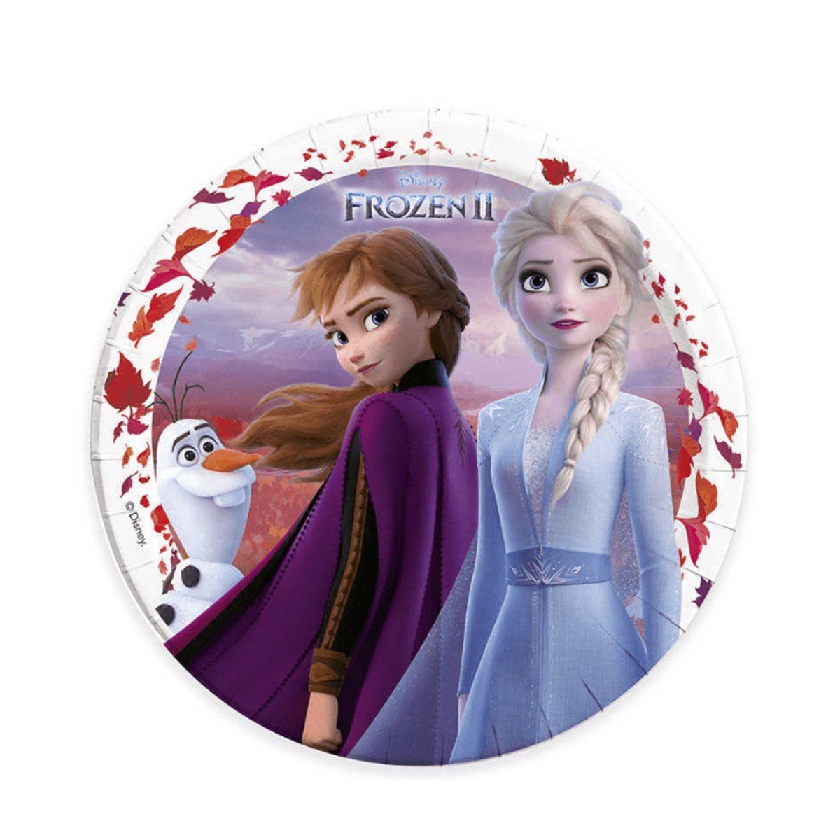 Ldc1259 Balonevi, Frozen Iı, 8 Adet Kağıt Tabak, 23 Cm