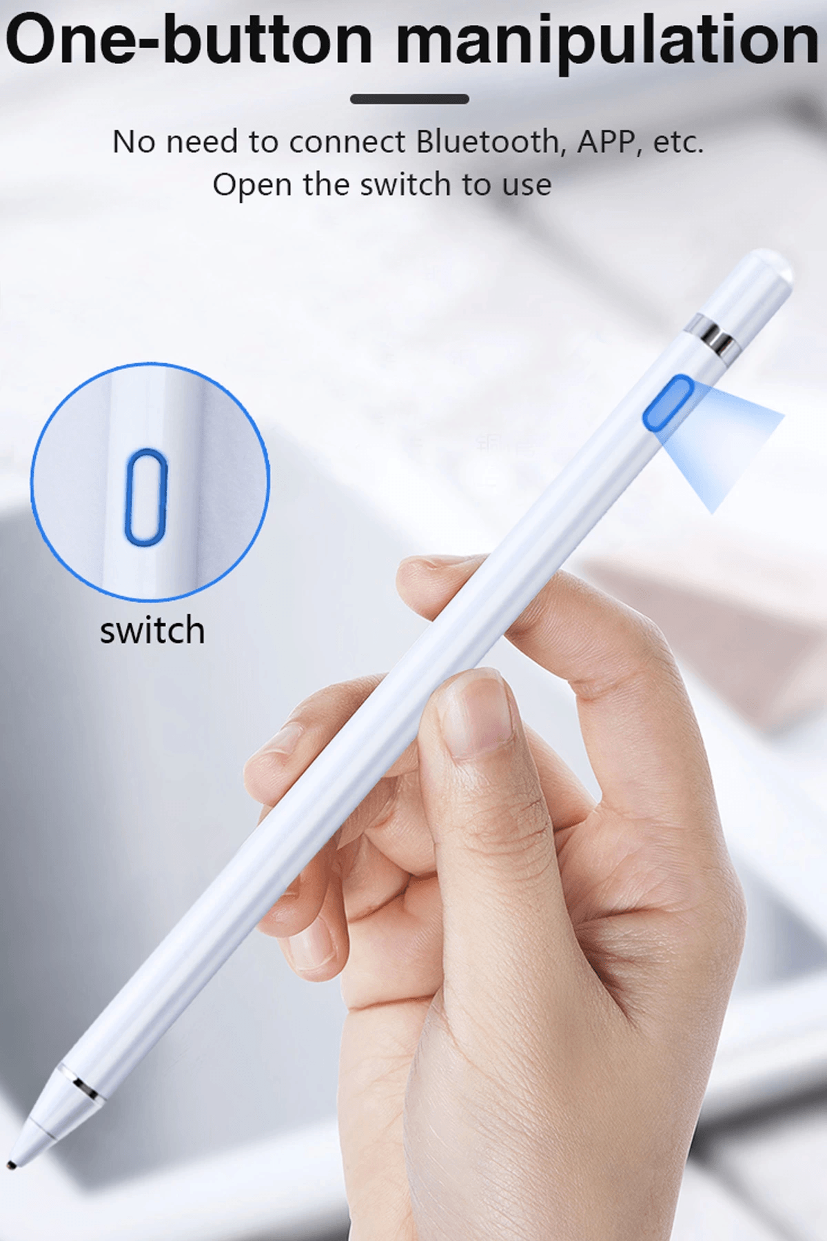 Sensitivity Stylus Dokunmatik Kalem Çizim Ve Tasarım Tablet Kalemi Tüm Cihazlara Uyumlu 1.45mm Uç