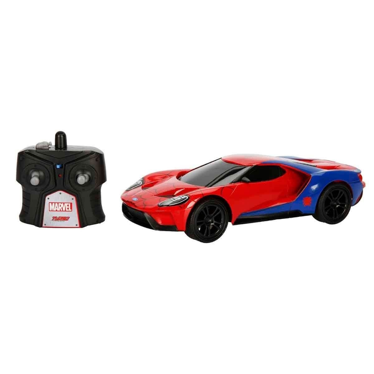 7038 1:16 Marvel Spiderman 2017 Ford Gt Usb Şarjlı Uzaktan Kumandalı Araba