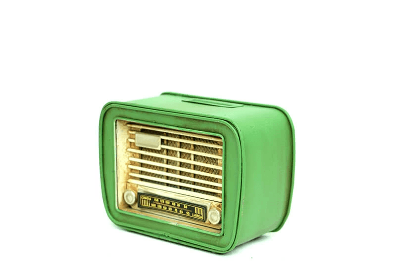Dekoratif Metal Radyo