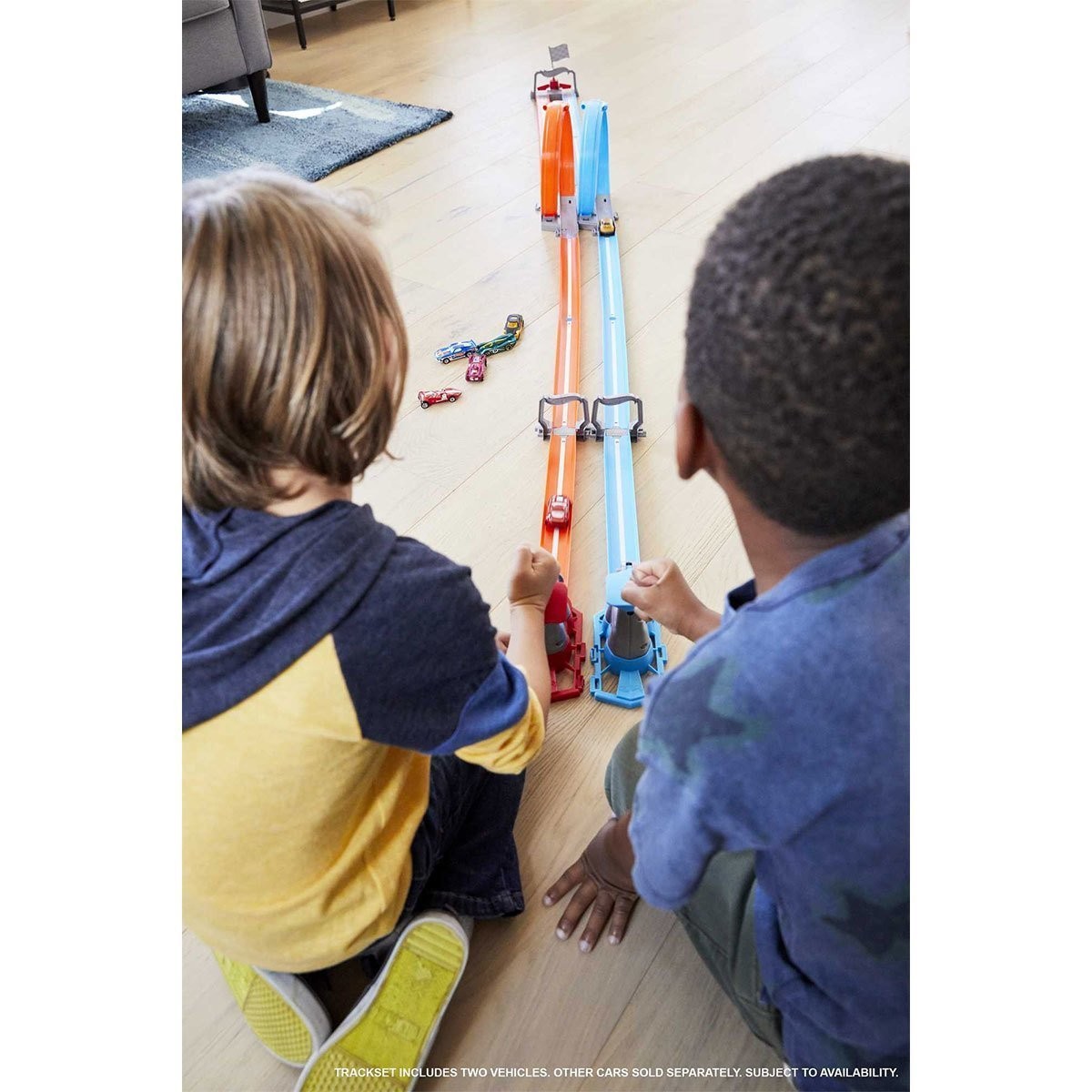 Gfh85 Hot Wheels Çift Çemberde Depar Pist Seti