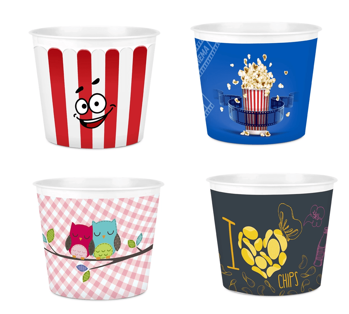 Popcorn Mısır Kovası Dekoratif - Dev Boy
