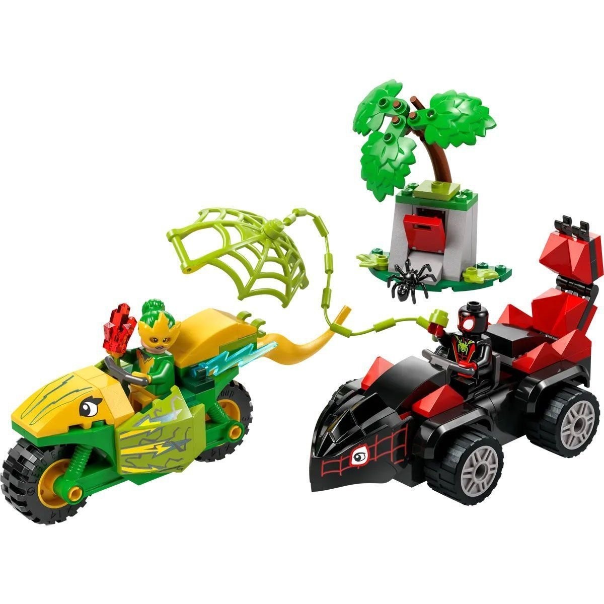 11198 Lego Marvel Spidey - Spin Ve Electro Dinozor Aracı Takibi 124 Parça +4 Yaş