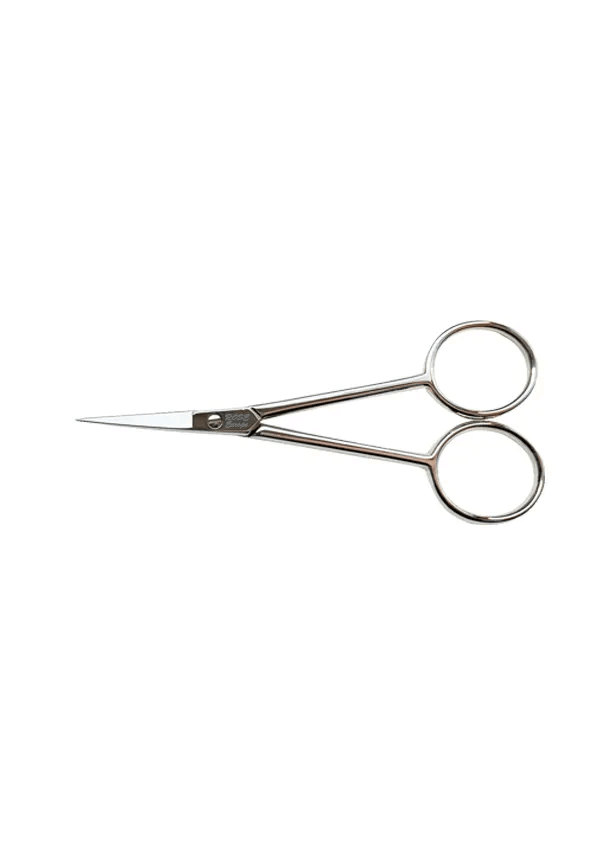 009-400 Ayrık Saplı Nakış Makası No: 4 İnç / 10,16 Cm - Nikel Kaplama