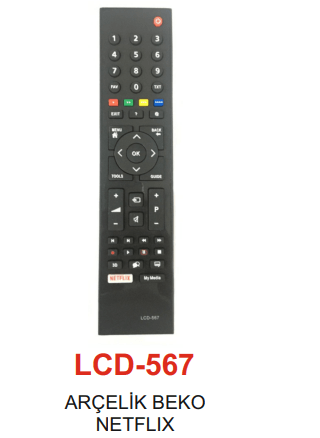 Arçelik - Beko 3d Smart  Netflix Tv Kumandası - Lcd 567