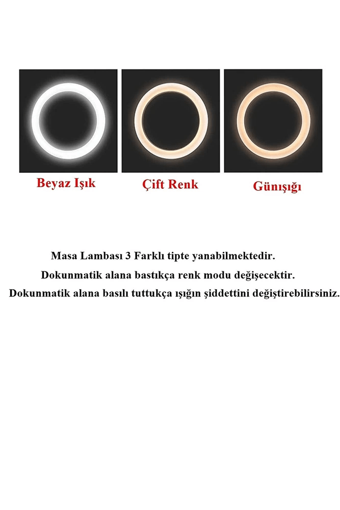 Şarjlı Sarı Ve Beyaz Renk Masa Lambası  Wt-005