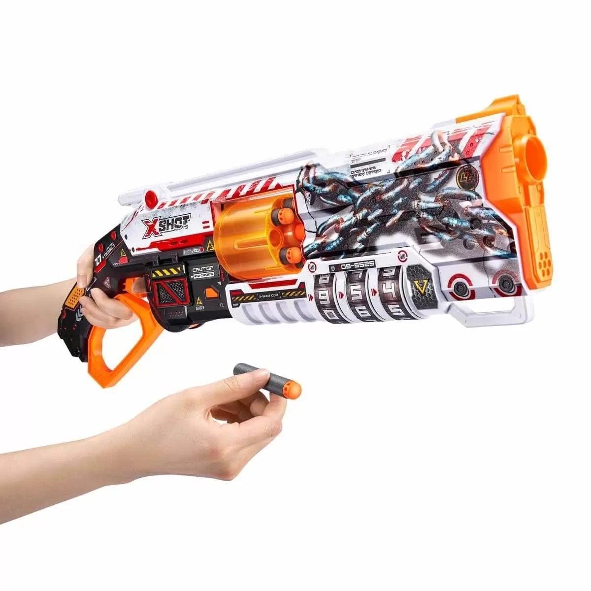 36606 X-shot Skins Lock Blaster 16 Mermili Sünger Dart Atan Silah 56 Cm -sunman