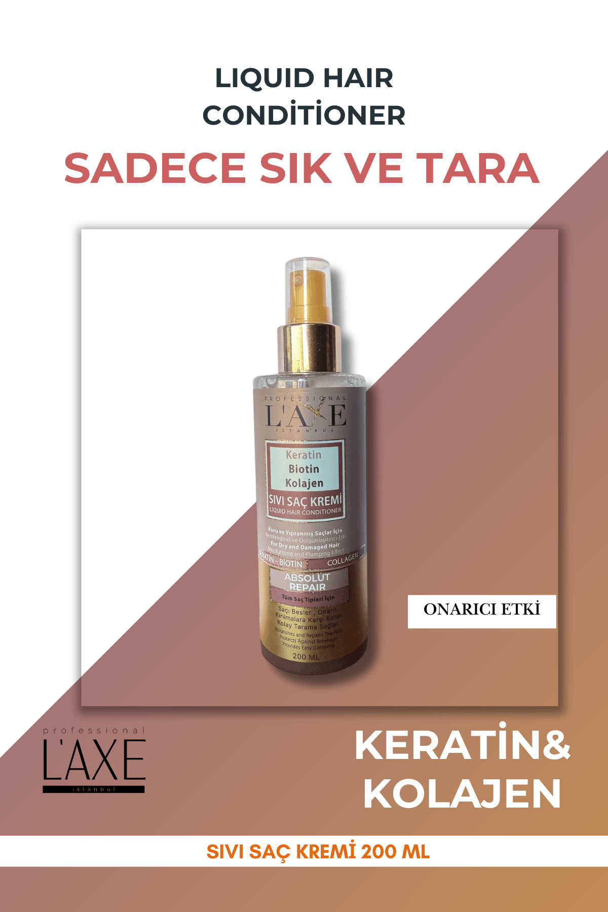Keratin&Biotin&Kolajen Sıvı Saç Kremi 200 Ml