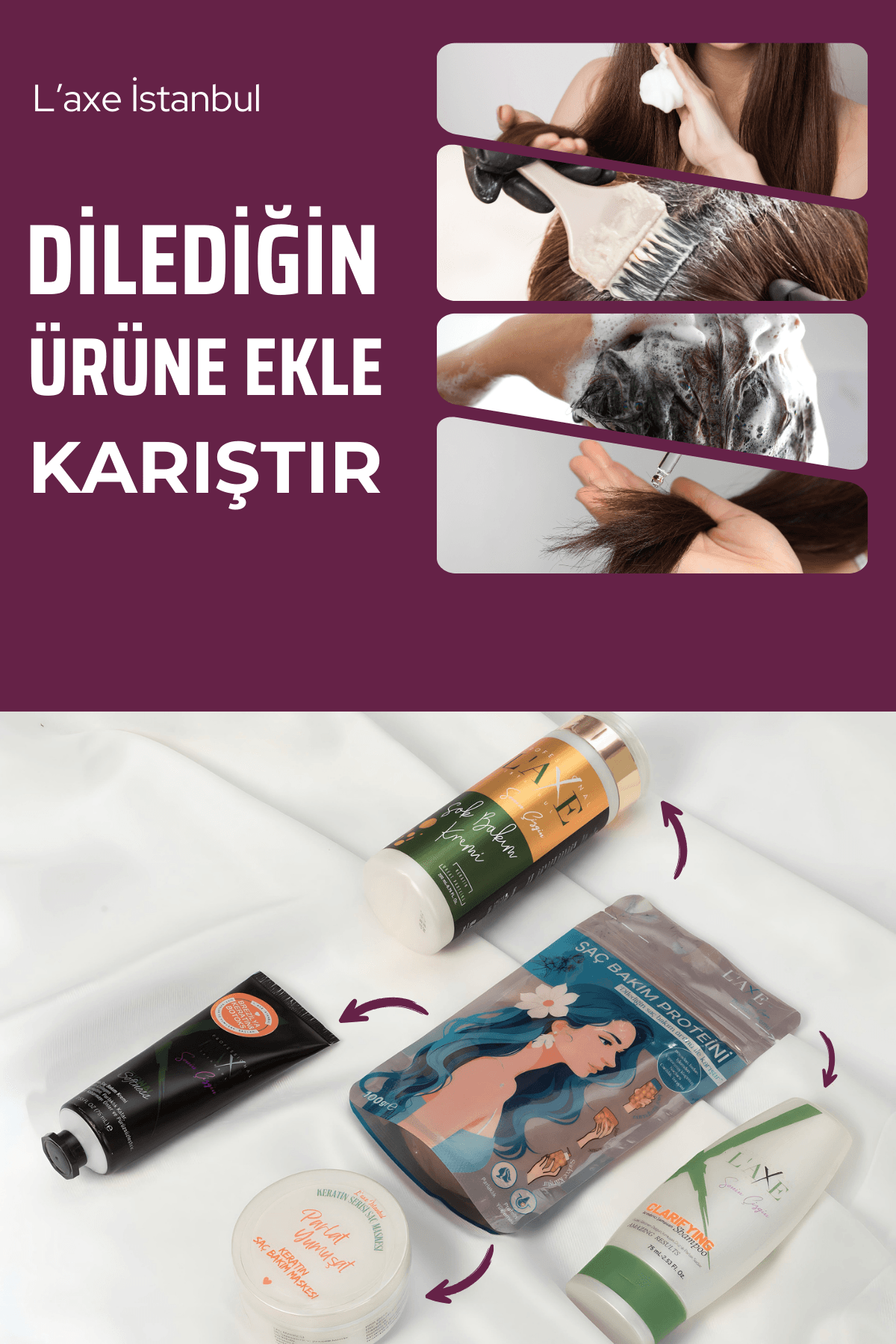 Kuru-Cansız Saçlara Parlaklık Terapisi | Saç Bakım Proteini | 100 Gram