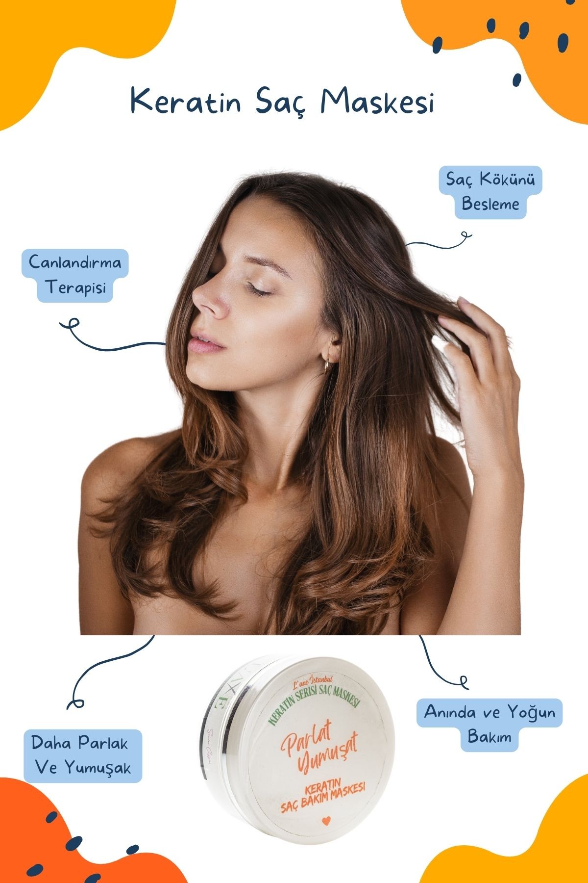 Saçlarınıza Anında Botoks Etkisi Keratin Saç Maskesi | 90 ml