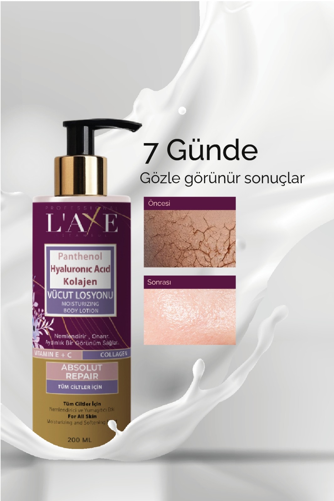 Nemlendiri - Onarıcı Vücut Losyonu 200 Ml Kalıcı Koku