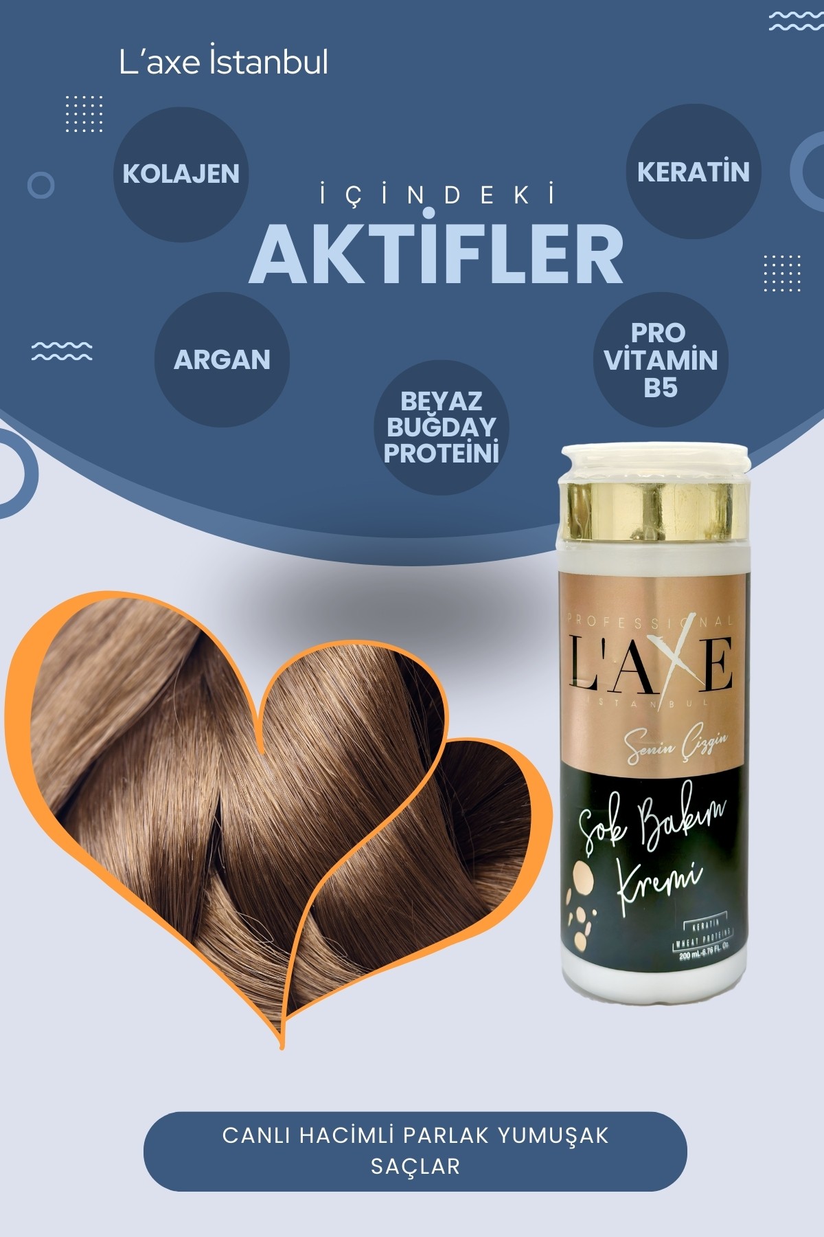 Durulanmayan Krem Anında Botox Bakımı | Kolay Tarama | Laxe Şok Bakım Kremi | 200 ml