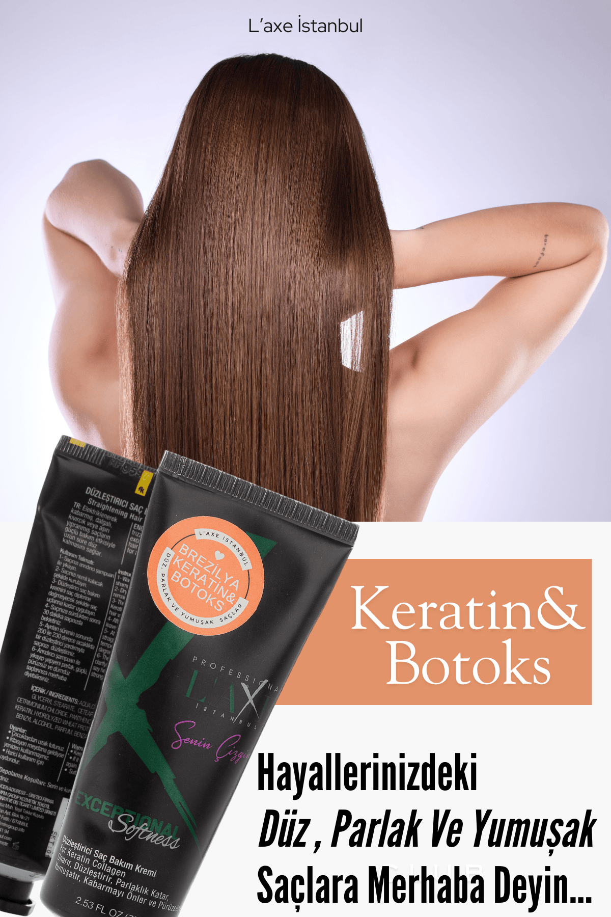 Brezilya Keratini & Botoks Düzleştirici Saç Bakım Kremi 75 ML
