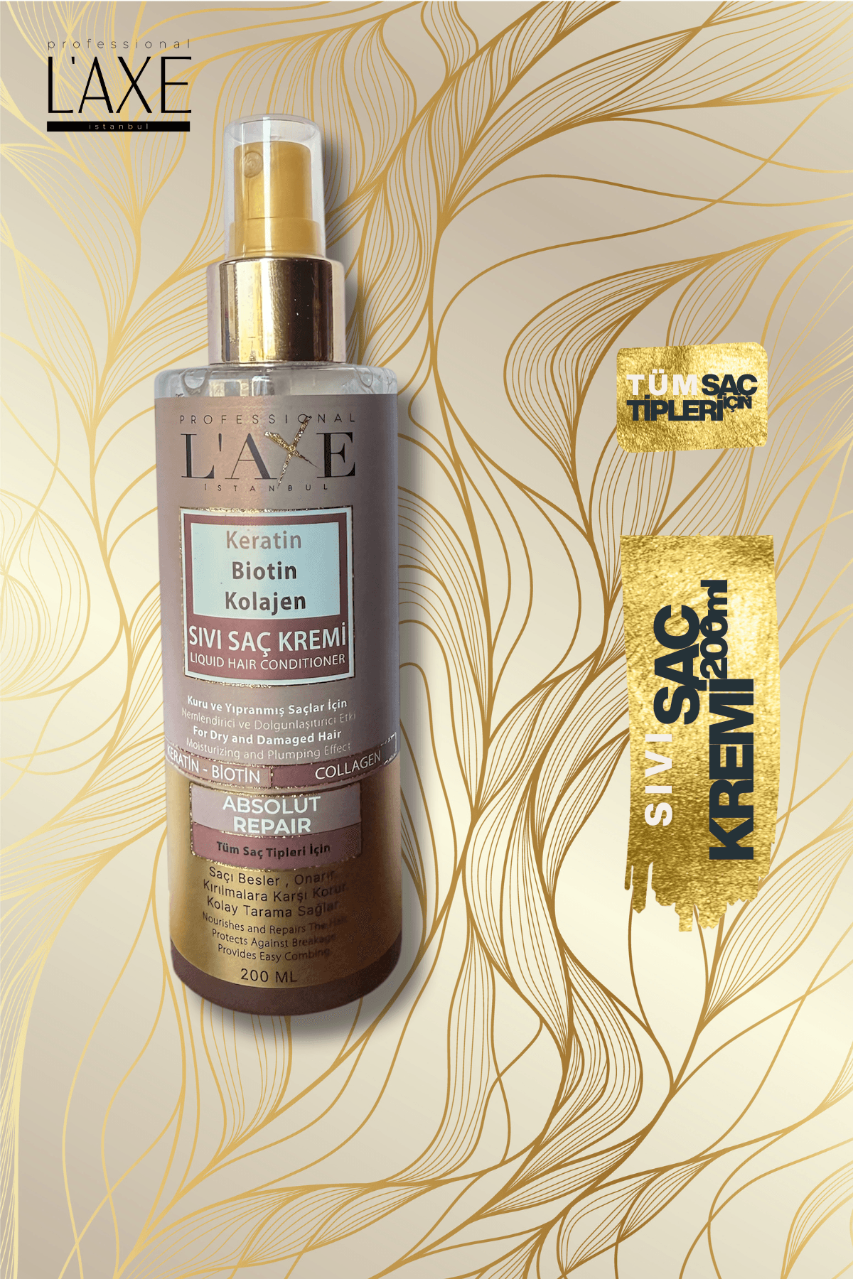 Keratin&Biotin&Kolajen Sıvı Saç Kremi 200 Ml