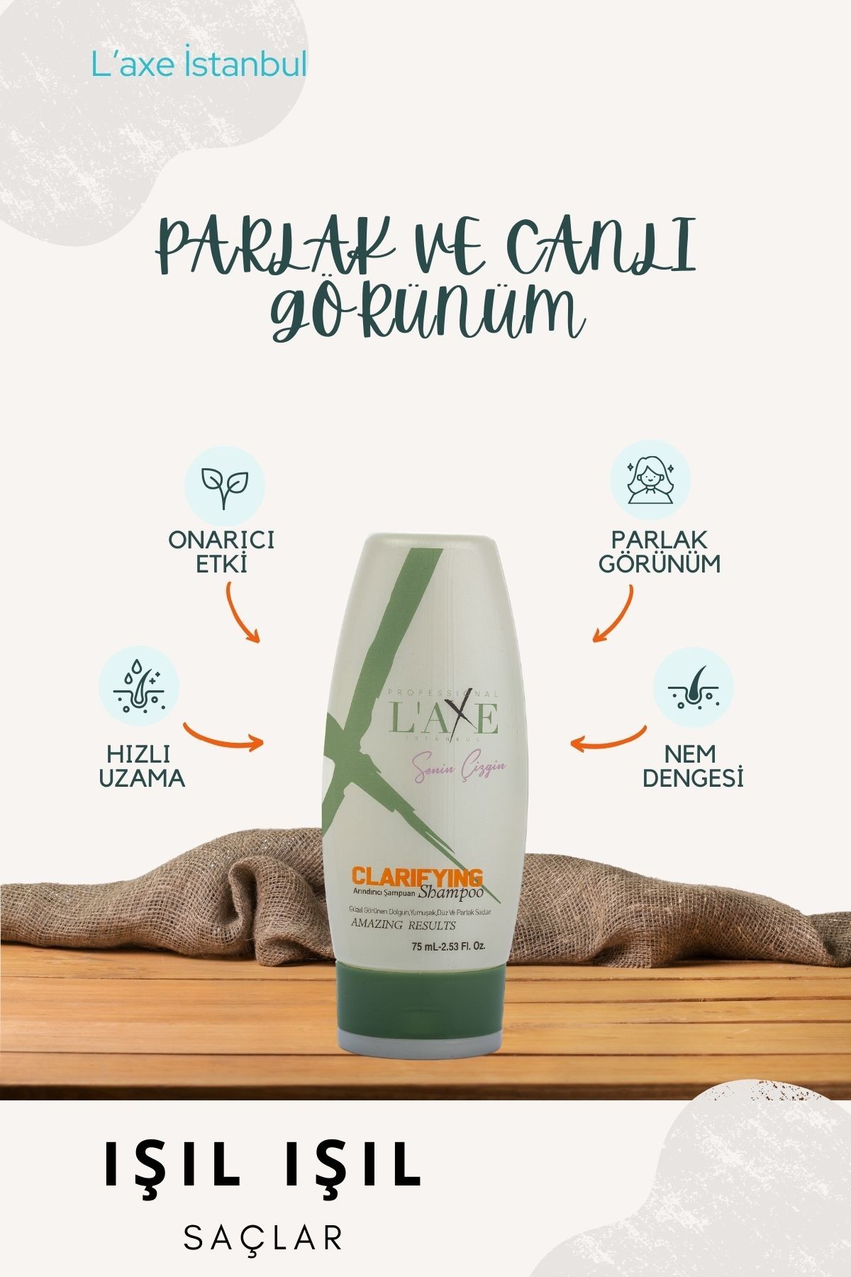 Tuzsuz Sülfatsız Parabensiz Şampuan Keratinli ve Yıpranmış Saçlar için Onarıcı Mucize 75 Ml