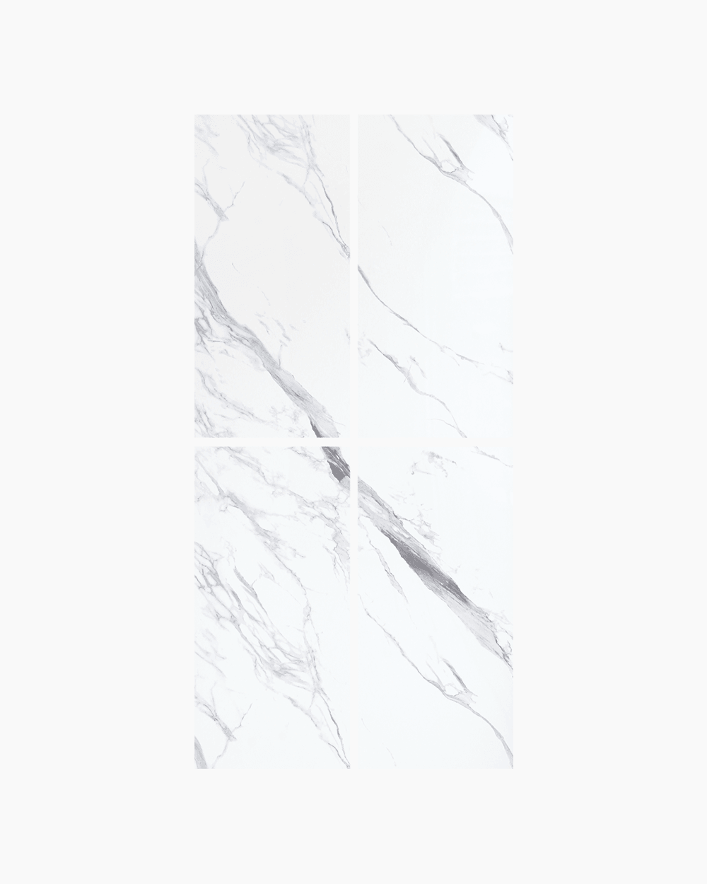 Sumquat White Gray PVC Duvar Paneli 60x120 4'lü Paket